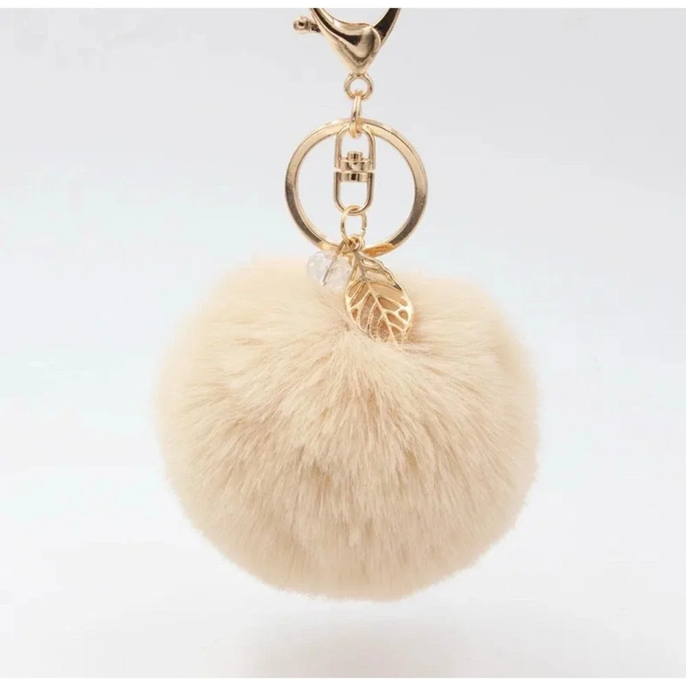 NWT Trendy Red Bow Keychain NWT – Puffy Fabric‎ Charm Accessory Cute Gift